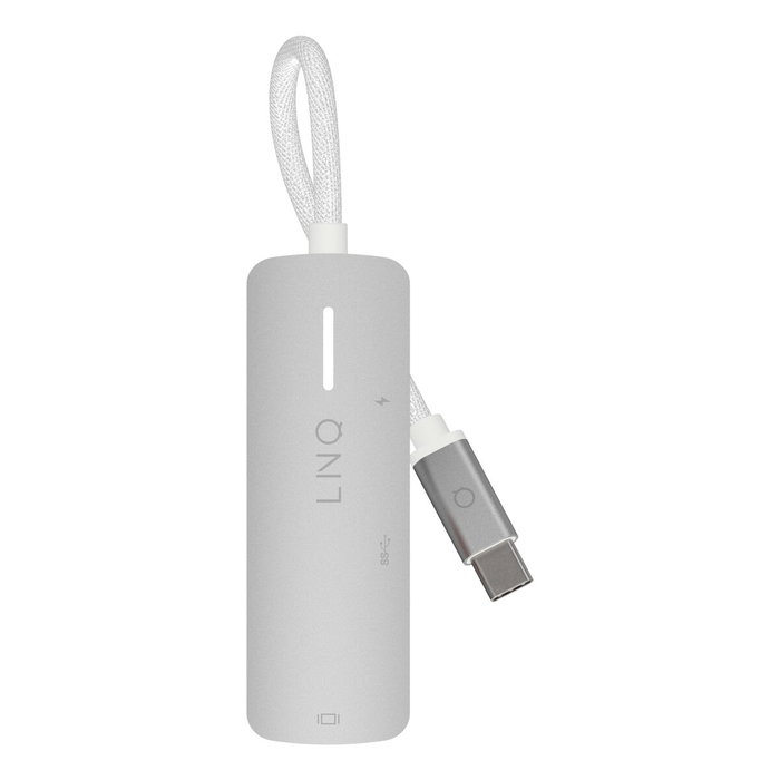 Linq Adaptador USB-C 3 puertos: 1x USB 3.2, 1x HDMI, 1x USB-C PD 140W - Gris Linq Adaptador USB-C 3 puertos: 1x USB 3.2, 1x HDMI, 1x USB-C PD 140W - Gris