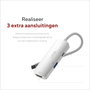 Linq Adaptador USB-C 3 puertos: 1x USB 3.2, 1x HDMI, 1x USB-C PD 140W - Gris