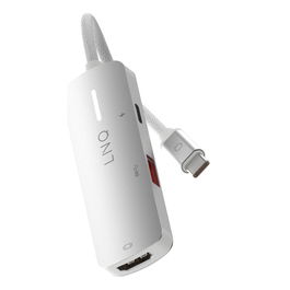 Hub USB Linq Byelements LQ49031 Blanco Gris