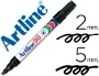 Rotulador Artline Marcador Permanente Ek-90 Negro Punta Biselada 5 mm Papel Metal Y Cristal 12 unidades
