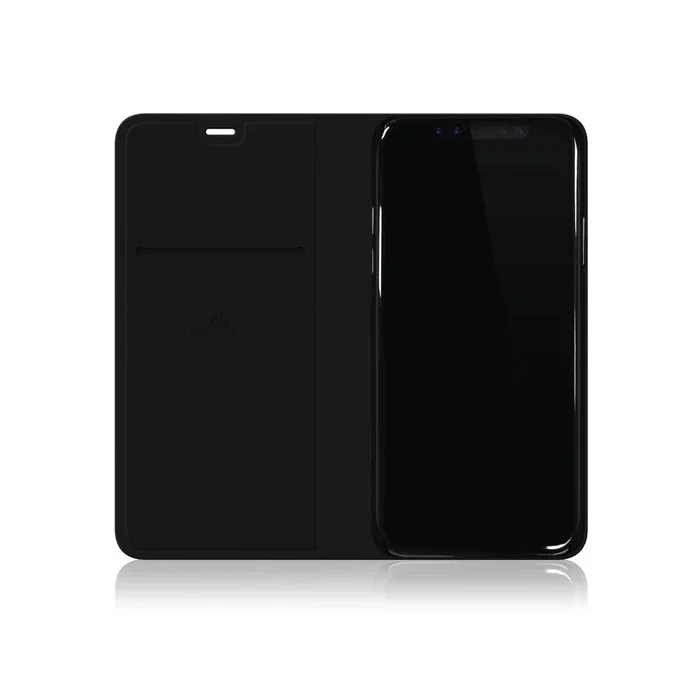 Hama 180700 Funda Folio Negra para Apple iPhone XS/X, 14.7 cm (5.8"), Poliuretano, con Soporte y Bolsillo para Tarjetas - BKFB0003