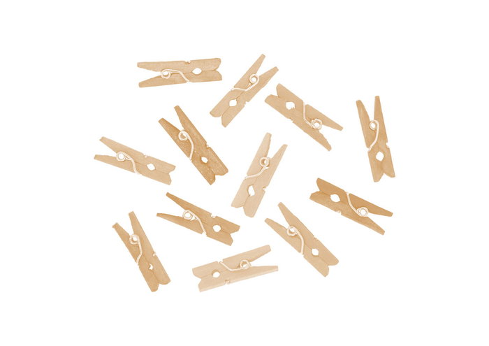 Innspiro Pinzas madera mini natural 25x3mm 45u. Innspiro Pinzas madera mini natural 25x3mm 45u.