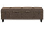 DKD Home Decor Descalzadora PU MDF Vintage Desgastado Marrón