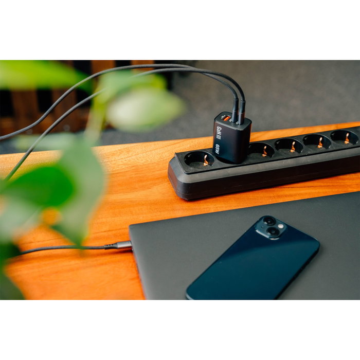 Verbatim Cargador de Pared Essentials GaN 65W 2xUSB-C 1xUSB-A Negro Verbatim Cargador de Pared Essentials GaN 65W 2xUSB-C 1xUSB-A Negro