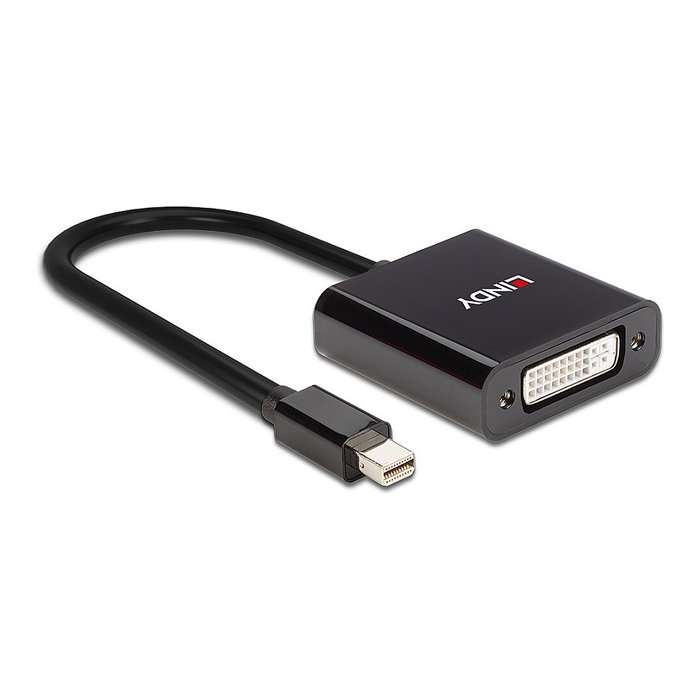 LINDY Convertidor Mini DisplayPort a DVI activo
