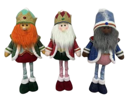 DKD Home Decor Figuras de Reyes Magos Surtido de 3 Unidades