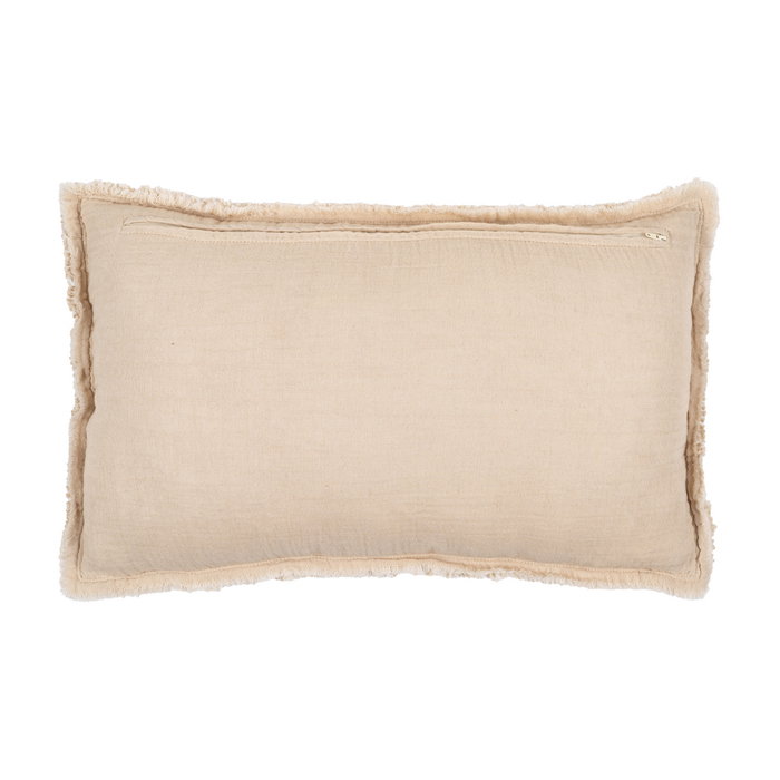 Cojín Beige Algodón-Poliéster 50 X 30 cm (Set de 2) Cojín Beige Algodón-Poliéster 50 X 30 cm (Set de 2)