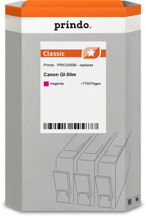Prindo PRICGI50M Classic Cartucho de tinta magenta Prindo PRICGI50M Classic Cartucho de tinta magenta