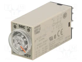 OMRON H3Y Relé de tiempo DPDT 100-120VAC 1s-30min