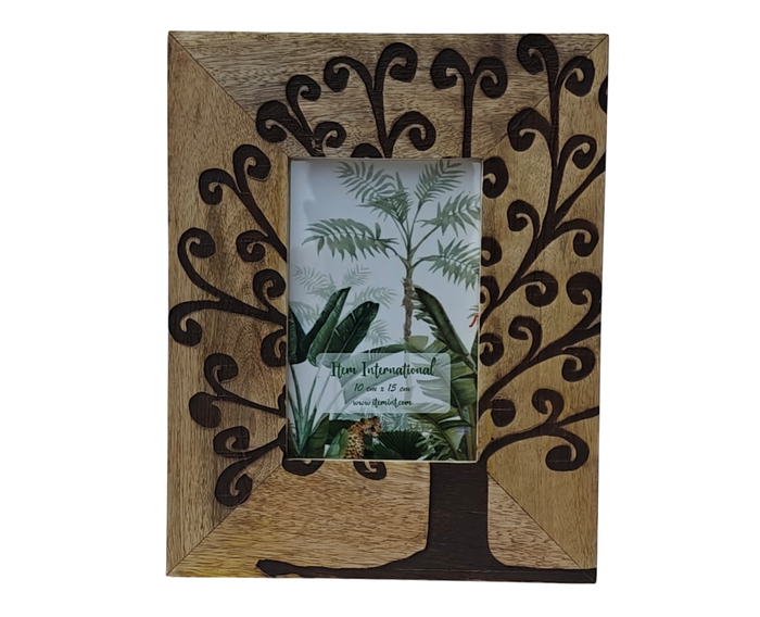 DKD Home Decor Marco de Fotos Árbol de la Vida de Madera de Mango
