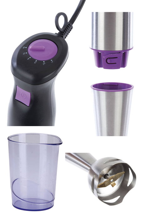 Jata Batidora de mano BT166 de 1000 W con cuchillas de Titanium, Colores Surtidos