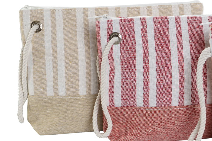 DKD Home Decor Neceser de Poliéster 29x5x22 cm Surtido de 2 Unidades