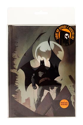 Batman Batseñal Libreta Con Luz Universo Dc