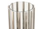 DKD Home Decor Portavelas de Acero y Cristal Cromado Plateado