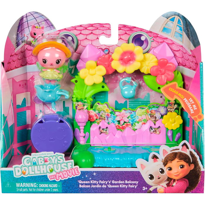 Spin Master Set de Balcón Jardín Cristal La Casa de Gabby con Kitty Fairy y 7 Piezas Spin Master Set de Balcón Jardín Cristal La Casa de Gabby con Kitty Fairy y 7 Piezas