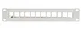 Lanberg PPKS-9212-S Panel de Conexiones FTP 12 Puertos 1U para Módulos Keystone, Gris, Normas T568A/T568B, Acero Galvanizado