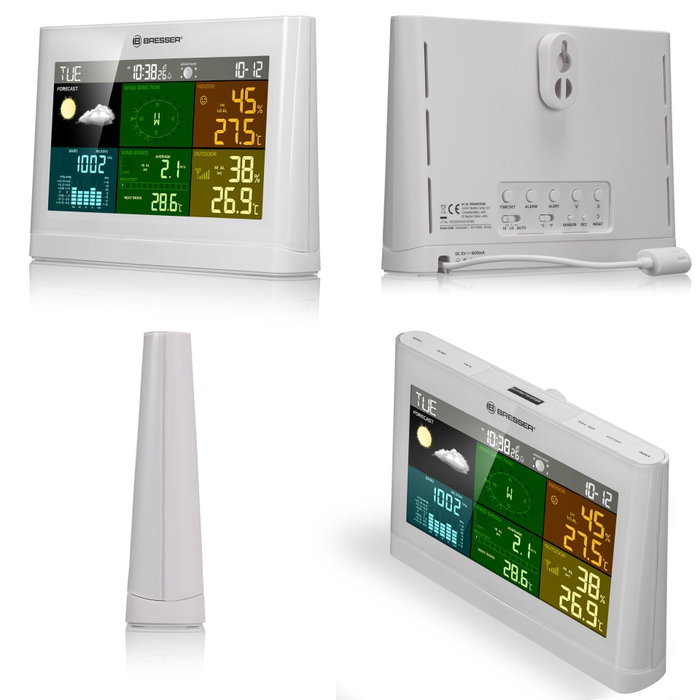 Bresser Wetter Center 5-in-1 Comfort Blanco