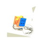 Qiyi Cubo Rubik Llavero 3x3 Plano - Mini Cubo con Giro Suave