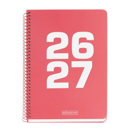 MIQUELRIUS Agenda Escolar School Basic Espiral 4º 150x213 Coral 2026-27