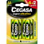 Cegasa Pilas Super Alcalina LR06 (4+2 gratis)