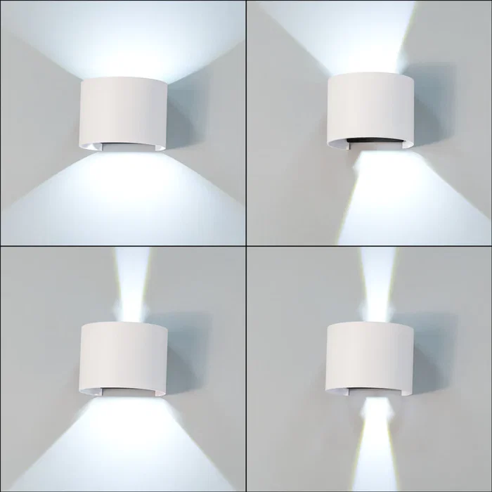 Aplique LED Exterior 2x5W 100Lm/W IP65 Blanco 2700ºK HO-APL07-IP65-W-WW