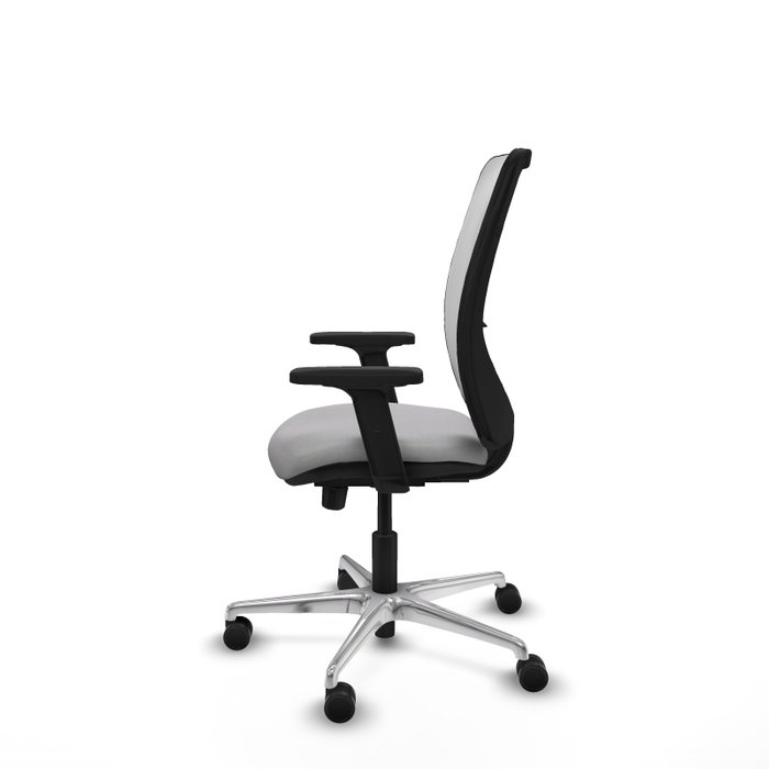 PIQUERAS Y CRESPO Silla de oficina Zulema con mecanismo Sincro/Traslack, Gris claro y Blanco PIQUERAS Y CRESPO Silla de oficina Zulema con mecanismo Sincro/Traslack, Gris claro y Blanco