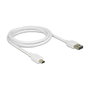 DeLOCK Cable EASY-USB 2.0 USB Tipo-A a Mini-B, 1 m, Blanco