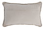 DKD Home Decor Cojín de Lana y Yute Trenzado a Mano Marrón Claro 50x30 cm