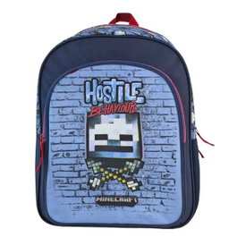 Toybags Minecraft Hostile Behaviour Mochila Primaria Doble Compartimento