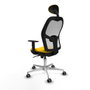 PIQUERAS Y CRESPO Silla de oficina Jorquera Amarillo/Blanco