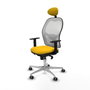 PIQUERAS Y CRESPO Silla de oficina Jorquera Amarillo/Blanco