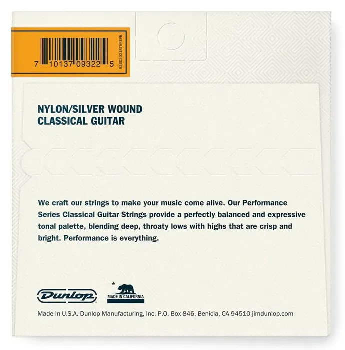 Dunlop Juego Clásica Nylon Tensión Normal Cuerdas Guitarra