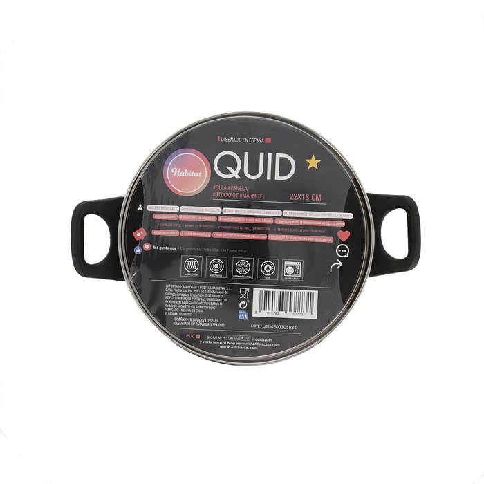 Quid Olla Habitat de Acero Inoxidable 22x18 cm - 680 cL