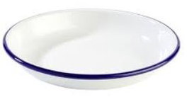 Bandeja de acero esmaltado 18cm Orfebreria