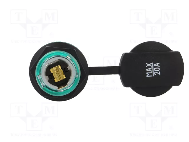 PRO CAR Tomacorriente de encendedor verde 20A 12-24VDC