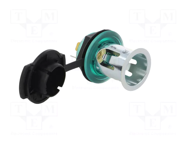 PRO CAR Tomacorriente de encendedor verde 20A 12-24VDC
