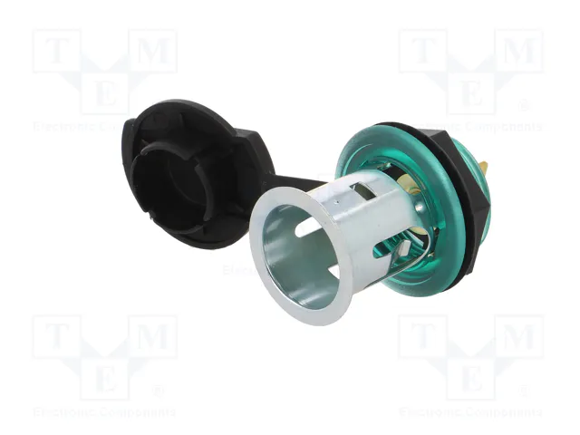 PRO CAR Tomacorriente de encendedor verde 20A 12-24VDC