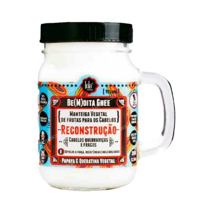 Lola Cosmetics Bemdita Ghee Mascarilla de Reconstrucción Papaya y Queratina Vegetal 350g