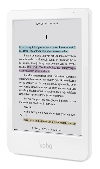 Kobo Clara Colour - Lector de e-books (e-reader) con pantalla táctil a color E Ink Kaleido 6", 16 GB, Wi-Fi/Bluetooth, Color Blanco Kobo Clara Colour - Lector de e-books (e-reader) con pantalla táctil a color E Ink Kaleido 6", 16 GB, Wi-Fi/Bluetooth, Color Blanco