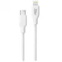 Myway Cable MWUSC0023 (LL-C20) Tipo C a Lightning 20W Carga Rápida USB 2.0 1 Metro Color Blanco para iPhone y dispositivos con conector USB-C