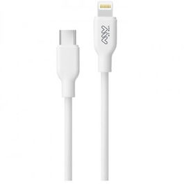 Myway Cable USB 2.0 Tipo-C a Lightning MWUSC0023, Carga Rápida 20W, 480Mbps, 1m, Blanco