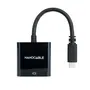 Nano Cable 10.16.4102-BK Conversor USB Tipo-C Macho a HDMI Hembra 4K 30Hz 15cm Negro