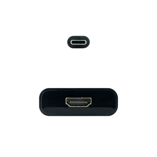 Nanocable Conversor USB-C a HDMI 4K, 15 cm, Negro