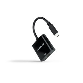 NANOCABLE Conversor USB-C a HDMI 4K, USB-C/M-HDMI/H, Negro, 15 cm, 3.2 Gen 1 (3.1 Gen 1), USB Tipo C, Salida HDMI, 4096 x 2160 Pixeles