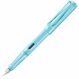 LAMY safari Pluma Estilográfica Aqua Punta M con Cartucho Azul