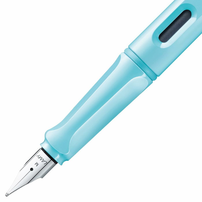 LAMY safari Pluma Estilográfica Aqua Punta M con Cartucho Azul LAMY safari Pluma Estilográfica Aqua Punta M con Cartucho Azul