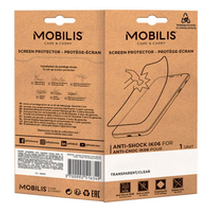 Mobilis Protector de Pantalla Anti-Shock Accs, Compatible con Mc3400 y Mc3450, Transparente