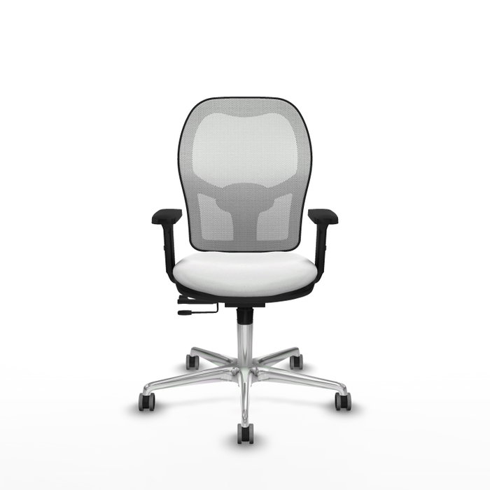 PIQUERAS Y CRESPO Silla de oficina Jorquera Blanca con mecanismo Sincro/Traslack