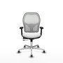 PIQUERAS Y CRESPO Silla de oficina Jorquera Blanca con mecanismo Sincro/Traslack