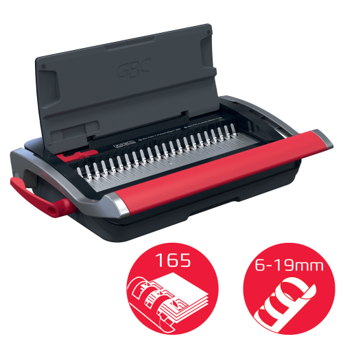 GBC Encuadernadora Canutillo CB15 Negro / Plateado 4410061 GBC Encuadernadora Canutillo CB15 Negro / Plateado 4410061